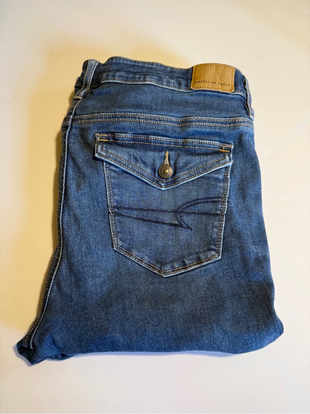 American Eagle Flap Pocket Next Level Stretch Jeans 12S